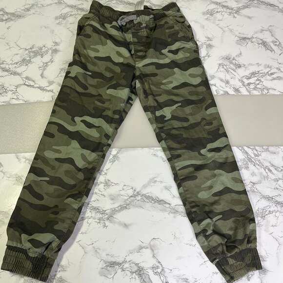 Carter's Kid Boys Camo Pull-On insulated winter Pants green elastic waist Size 8 - Picture 1 of 13